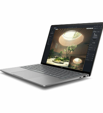 HP laptop A3ZP4ET#ABE with Spanish QWERTY keyboard, 14-inch screen, ideal for calculations and everyday computing.