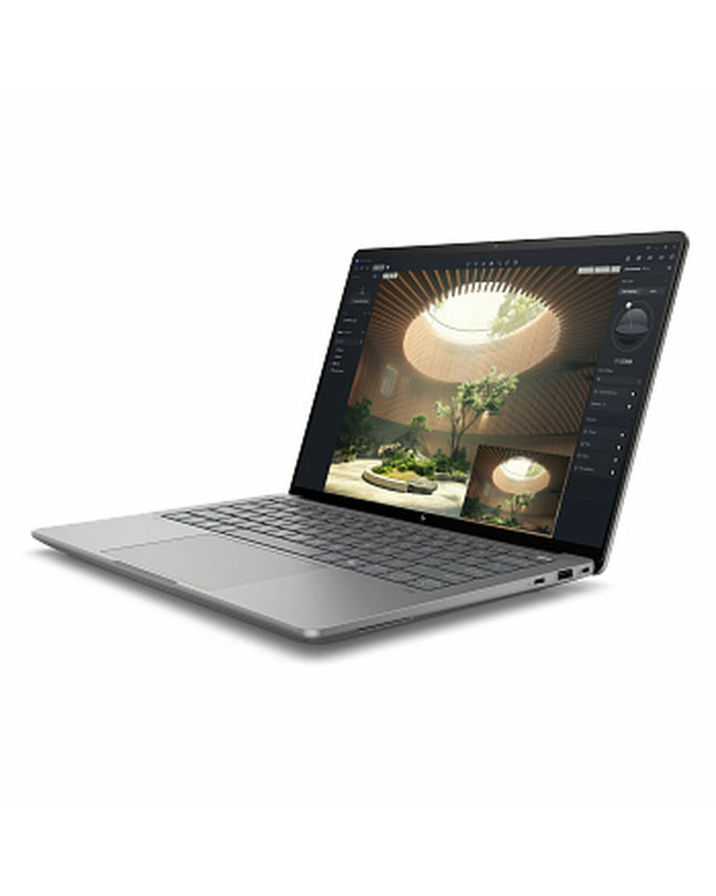 HP laptop A3ZP4ET#ABE with Spanish QWERTY keyboard, 14-inch screen, ideal for calculations and everyday computing.