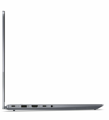 Lenovo 14-inch laptop with 16GB RAM, 512GB SSD, Qwerty Spanish keyboard, shown open on a desk.