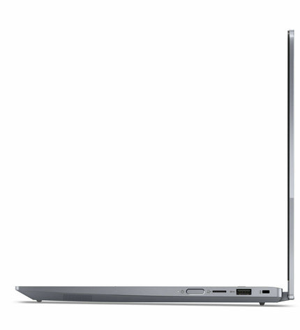 Lenovo 14-inch laptop with 16GB RAM, 512GB SSD, QWERTY keyboard, Spanish layout, sleek design, and modern display.