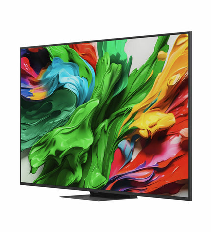 LG 65QNED87A6B 65-inch 4K Ultra HD LED Smart TV with HDR, edge-LED display and AMD FreeSync technology, sleek design.