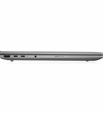 HP Laptop A3ZR7ET#ABE with calculator features, sleek design, and keyboard visible, showcasing its portable computing capabilities.