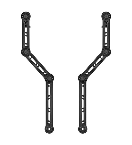 Aisens SPK04U-377 adjustable black speaker stand for audio and HiFi equipment with stable base and adjustable height