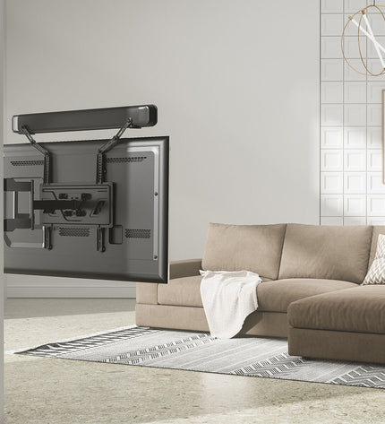 Aisens SPK04U-377 adjustable black audio and hi-fi equipment support for electronic devices and speakers.