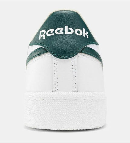 Reebok Club C Revenge white tennis shoes for kids, sport and outdoor footwear with classic design and cushioned sole.