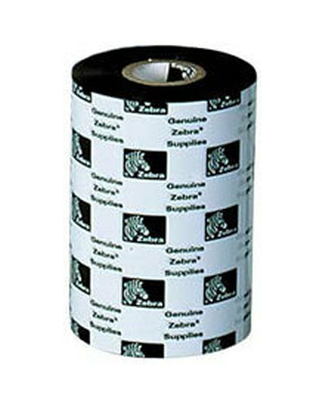 Set of 12 Zebra Thermal Transfer Ribbons 74941 for office electronics and printing, featuring black ink and durable material.