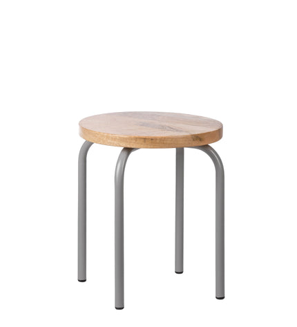 KidsDepot stool Circle - grey