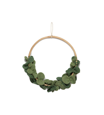 KidsDepot Flower Hoop Wreath Eucalyptus - Green
