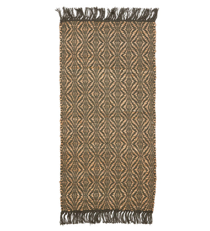 Holly, green floor rug 70x140 cm.