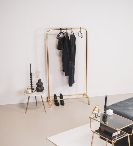 Clothes rack - Metal - Gold - 80 x 40 x 150 cm