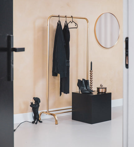 Clothes rack - Metal - Gold - 80 x 40 x 150 cm