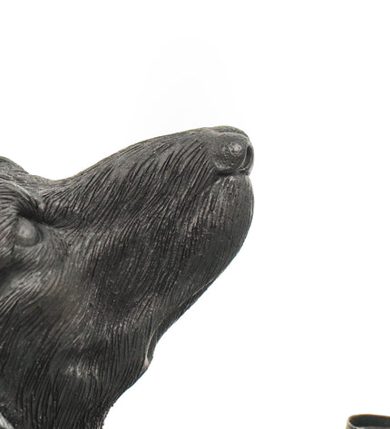 Table Lamp - Dachshund - Polyresin - Black - E14 -10x15x38cm