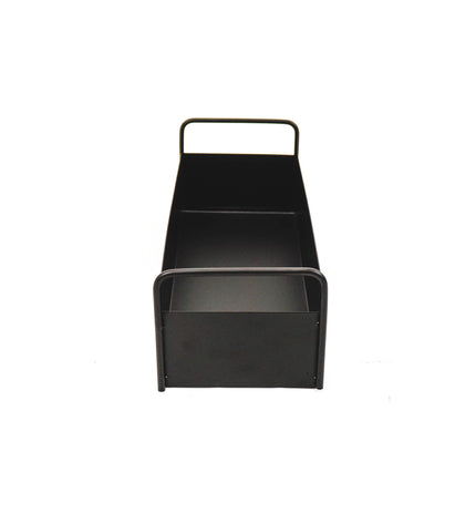 Tray - With Handles - Metal - Black - 41.5 x 15.5 x 13 cm