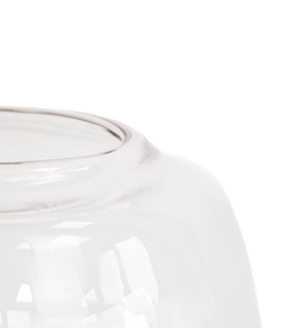 Vase - Glass - Dip-dye - Clear/Brown - 18 x 18 x 30 cm