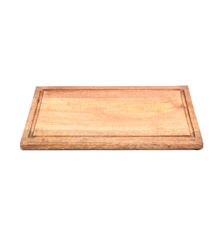 Premium Wooden Cutting Board with Juice Groove | Durable Food-Safe Chopping, Serving & Charcuterie Platter for Kitchen