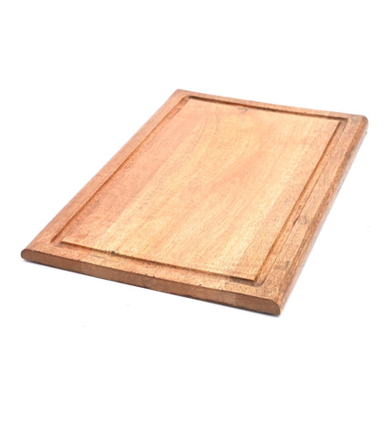 Premium Wooden Cutting Board with Juice Groove | Durable Food-Safe Chopping, Serving & Charcuterie Platter for Kitchen