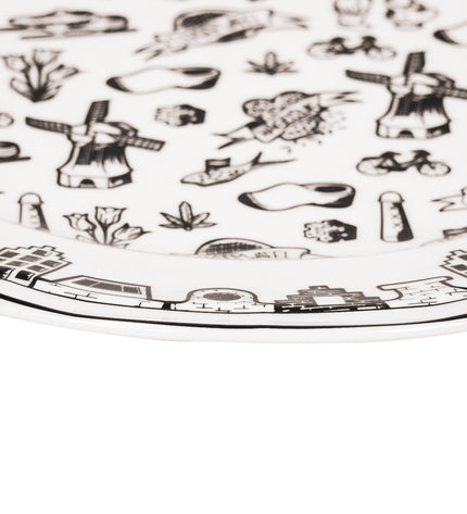 Plate - Dutch Black - New Bone China - 26 x 26 x 1.5 cm