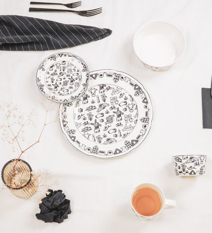 Plate - Dutch Black - New Bone China - 26 x 26 x 1.5 cm