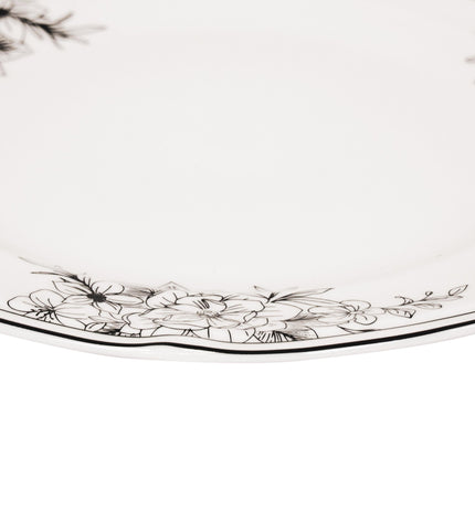 Plate - The Flowers - New Bone China - 19.5 x 19.5 x 1.2 cm