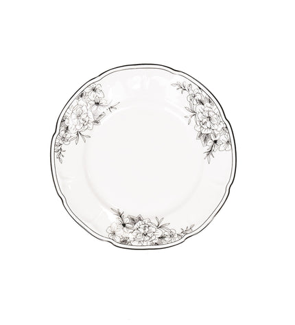 Plate - The Flowers - New bone china - 10 x 15 x 1.5 cm
