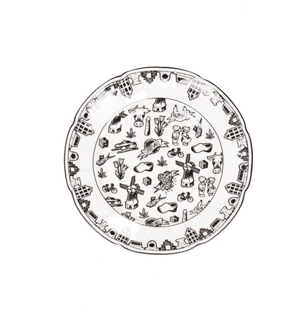 Plate - Dutch Black - New Bone China - 10 x 15 x 1.5 cm