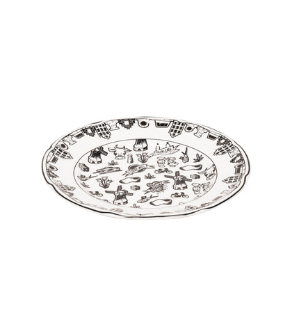 Plate - Dutch Black - New Bone China - 10 x 15 x 1.5 cm
