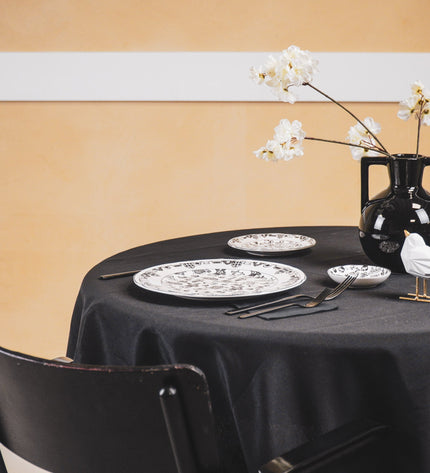 Plate - Dutch Black - New Bone China - 10 x 15 x 1.5 cm