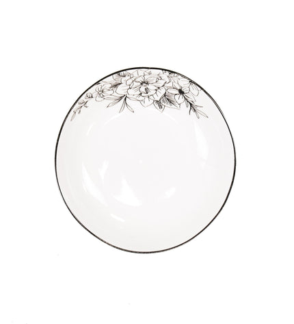 Snack Plate - The Flowers - New Bone China - 9.5 x 9.5 x 2 cm