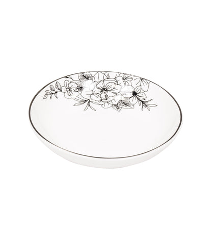Snack Plate - The Flowers - New Bone China - 9.5 x 9.5 x 2 cm