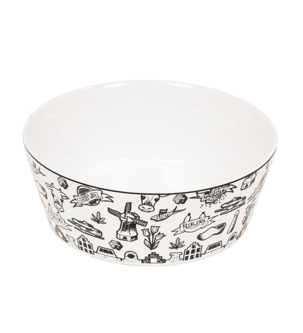 Bowl - Dutch Black - New Bone China - 17.5 x 17.5 x 6.5 cm