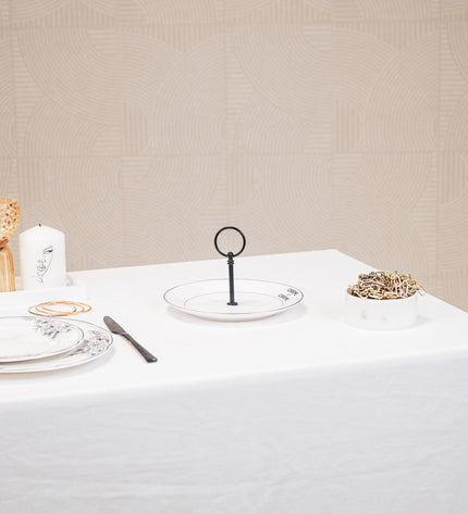 Single-tier etagere - Floral - New Bone China