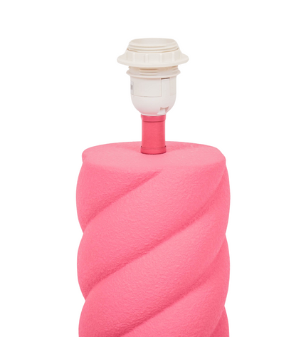 Table Lamp - Ceramics - Neon Pink - E27- 12x12x28cm