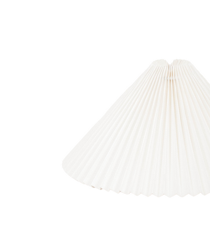 Lampshade - Pleated - Polyester - White - 6x29,5x18cm