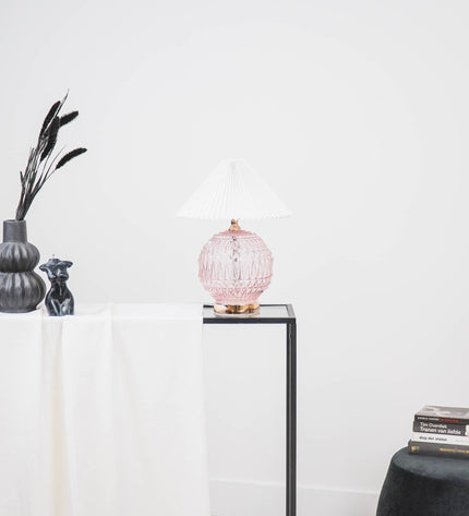 Lampshade - Pleated - Polyester - White - 6x29,5x18cm