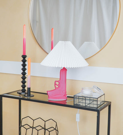 Lampshade - Pleated - Polyester - White - 6x29,5x18cm