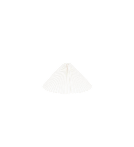 Lampshade - Pleated - Polyester - White - 6x29,5x18cm