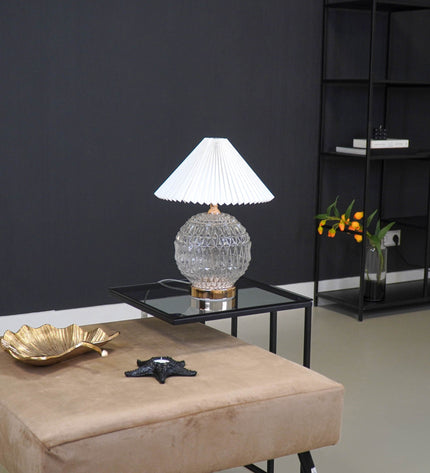 Lampshade - Pleated - Polyester - White - 6x29,5x18cm