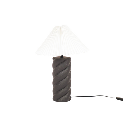 Lampshade - Pleated - Polyester - White - 8x35x21cm