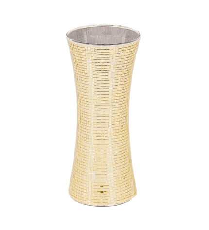 Vase - Disco - Glass - Gold - 12.5 x 12.5 x 30 cm