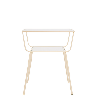 Side table / bedside table - sand - 50 x 35 x 60 cm