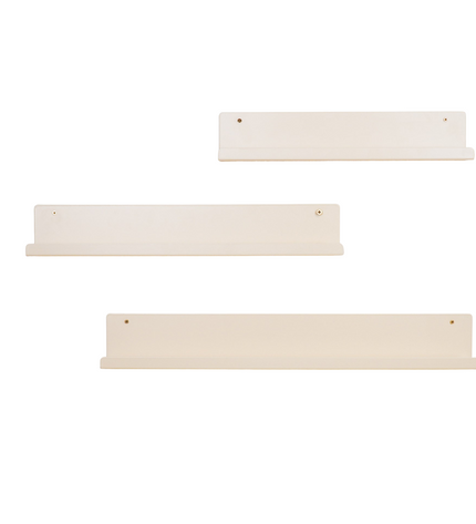 Wall Shelf - Metal - Beige - Set of 3 - 40/50/60cm