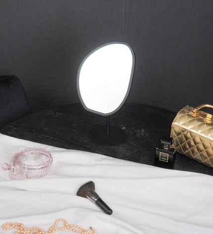 Mirror - Organic - Metal - Black - 16.5x12x31.5 cm