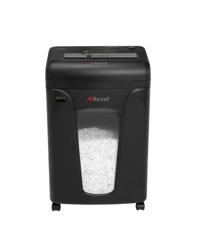 Rexel REM820 paper shredder for office use, 21-liter capacity, electronic office supplies and stationery shredder machine