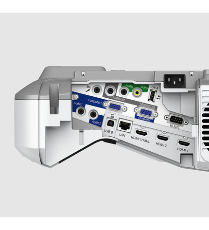 Epson V11H744040 projector displaying a vibrant home theater scene, suitable for electronics and video entertainment.