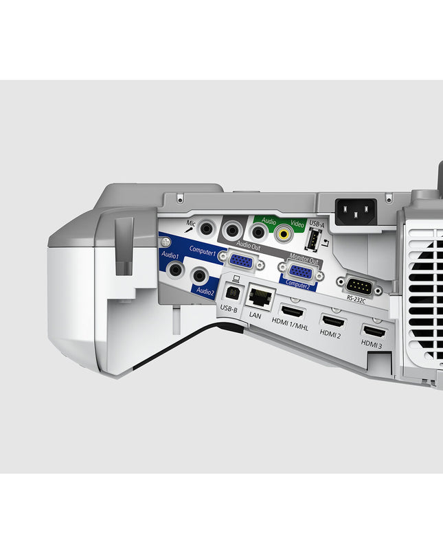 Epson V11H744040 projector displaying a vibrant home theater scene, suitable for electronics and video entertainment.
