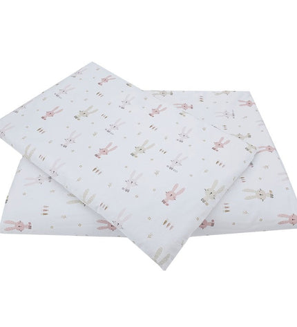 Printed cotton bedding - 2-piece 135x100 cm BUNNY