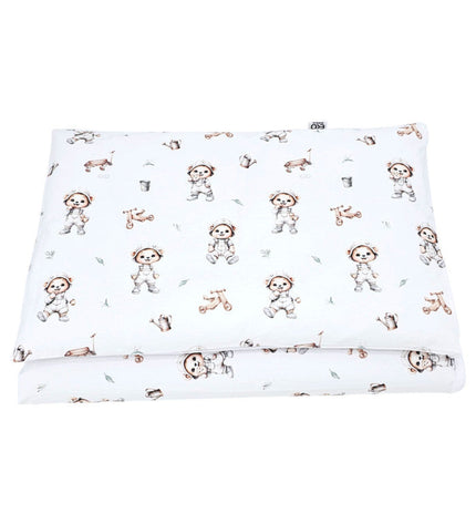 Printed cotton bedding - 2-piece 135x100 cm GARDENER BEAR