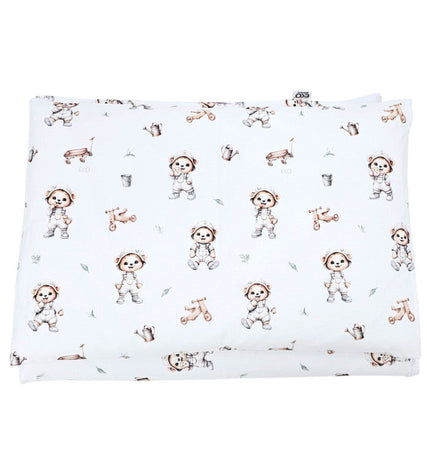Printed cotton bedding - 2-piece 135x100 cm GARDENER BEAR