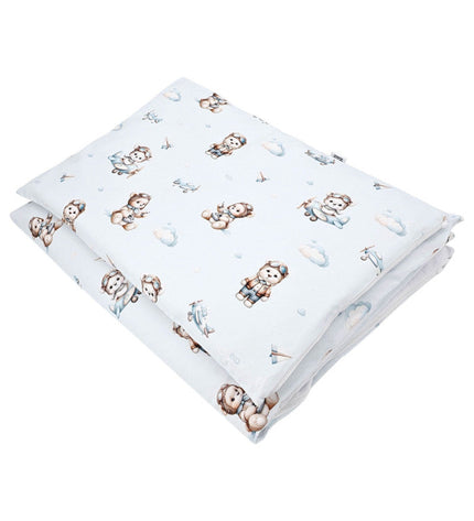 Printed cotton bedding - 2-piece 120x90 cm PILOT BEAR