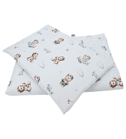 Printed cotton bedding - 2-piece 120x90 cm PILOT BEAR